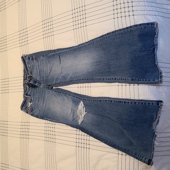 American Eagle Distressed Flare Jeans - Picture 2 of 4